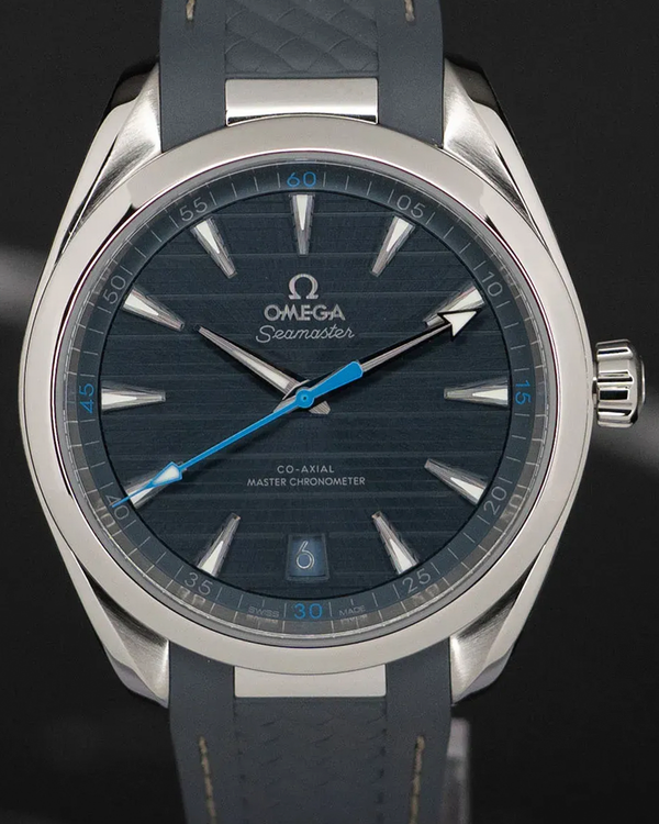 2020 Omega Seamaster Aqua Terra 150M 41MM Blue Dial Rubber Strap (220.12.41.21.03.002)