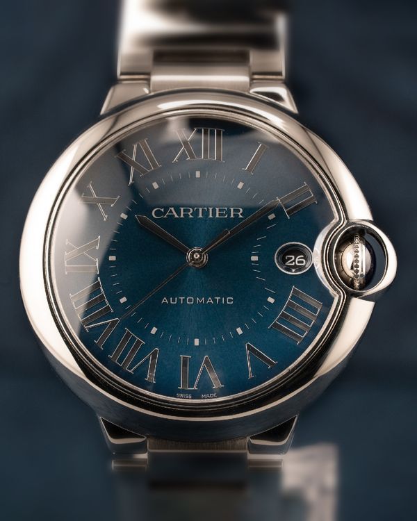 2023 Cartier Ballon Bleu 40MM Blue Dial Steel Bracelet (WSBB0061)