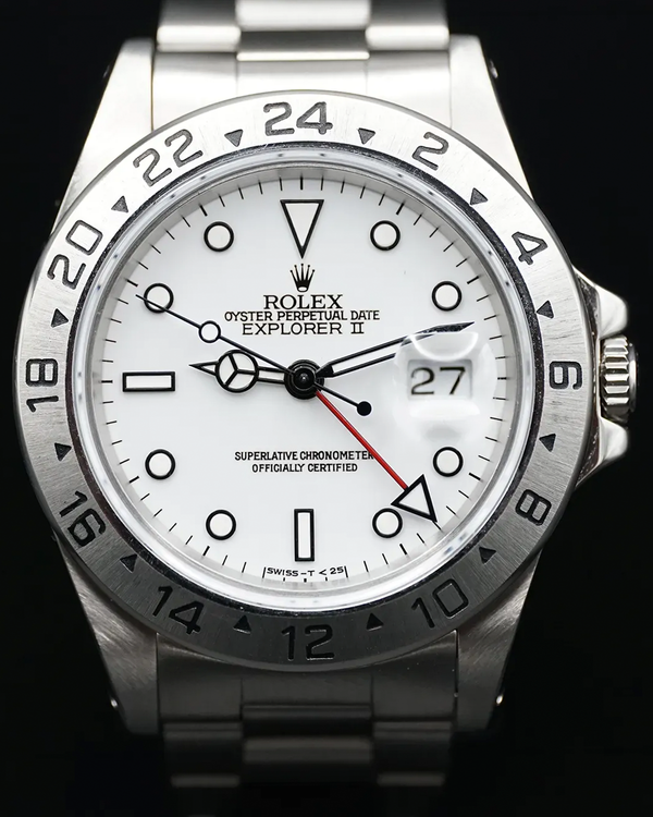Rolex Explorer II "Polar" 40MM White Dial Oyster Bracelet (16570)