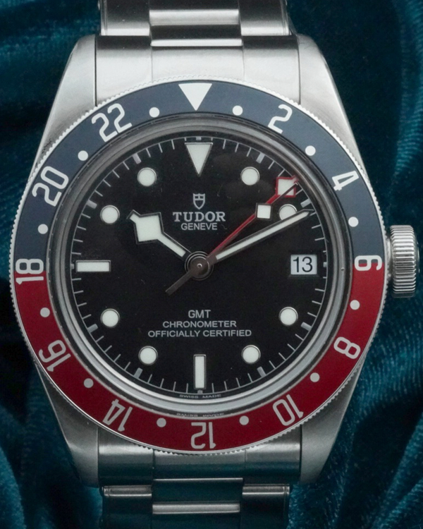No Reserve - 2018 Tudor Black Bay GMT "Pepsi" 41MM Black Dial Steel Bracelet (M79830RB-0001)