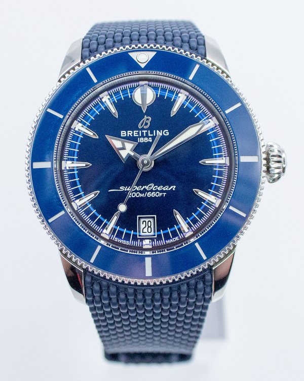 2025 Breitling Superocean Heritage B31 42MM Blue Dial Rubber Strap (AB3111)