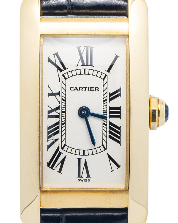 Cartier Tank 19MM Quartz White Dial Leather Strap (W2601556)
