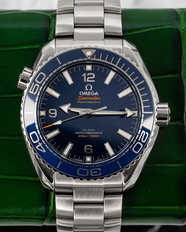 2021 Omega Seamaster Planet Ocean 600M 43.5MM Blue Dial Steel Bracelet (215.30.44.21.03.001)