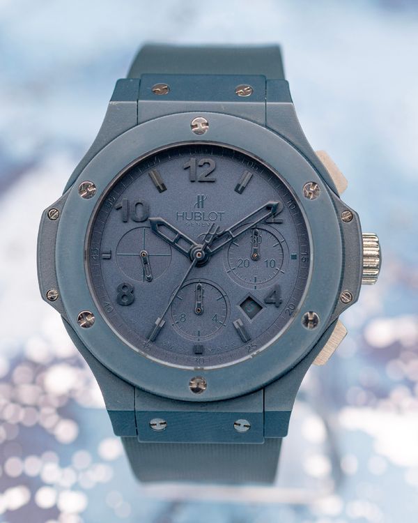 No Reserve - 2013 Hublot Big Bang "All Blue" L.E. 44.5MM Blue Dial Rubber Strap (301.EI.5190.RB)