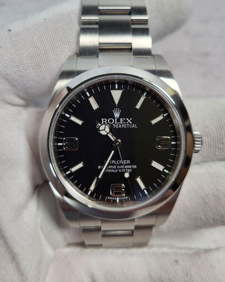 2014 Rolex Explorer 39MM Black Dial Oyster Bracelet (214270)