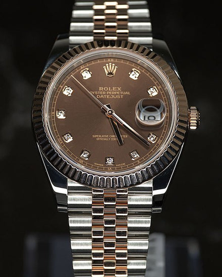 2019 Rolex Datejust 41MM Chocolate Dial Two-Tone Jubilee Bracelet (126331)