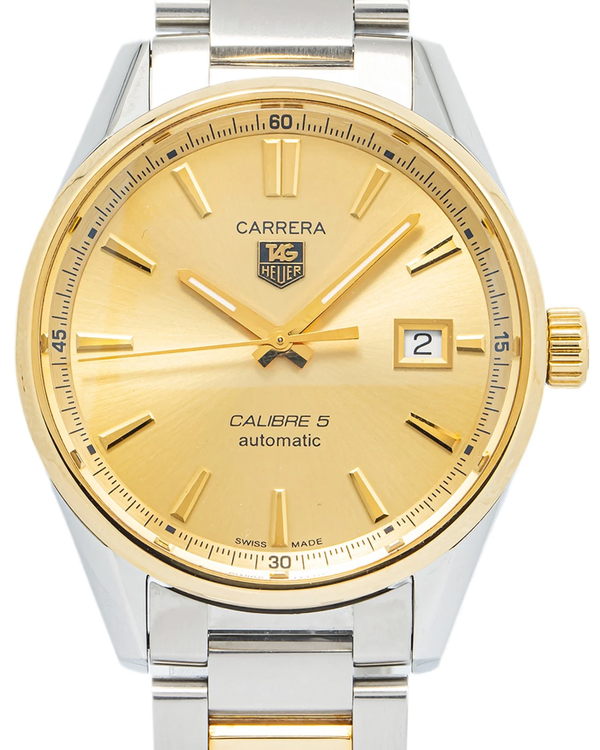 Tag Heuer Carrera 39MM Champagne Dial Two-Tone Bracelet (WAR215A)