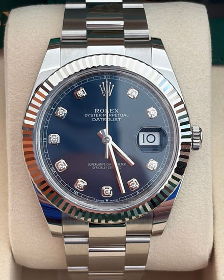 2026 Rolex Datejust 41MM Blue Dial Oyster Bracelet (126334)