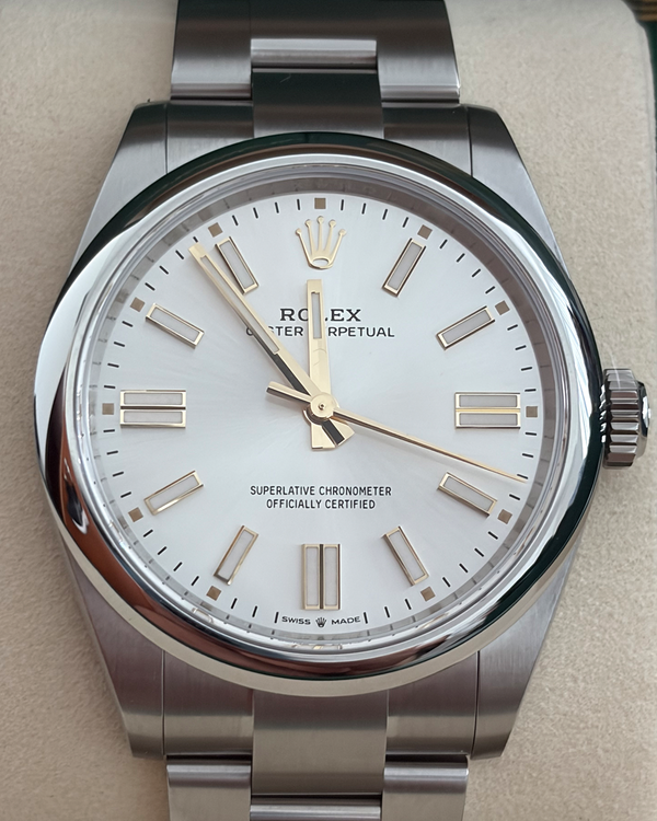 2026 Rolex Oyster Perpetual 41MM Silver Dial Oyster Bracelet (134300)