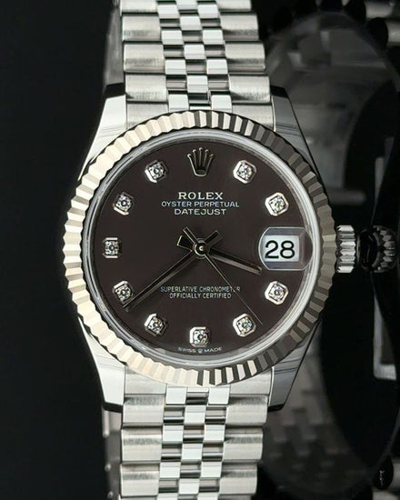 2021 Rolex Datejust 31MM Slate Diamond Dial Jubilee Bracelet (278274)