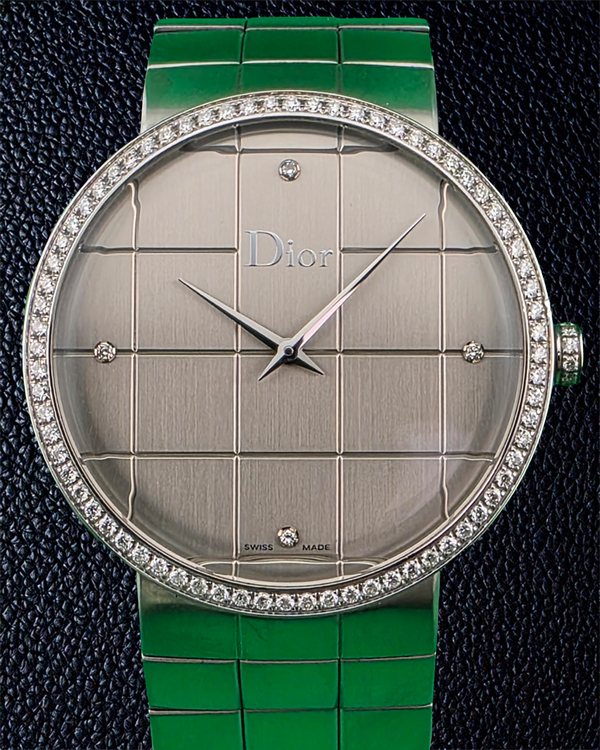 Dior La D De Dior 38MM Quartz Silver Dial Steel Bracelet (CD043113-J)