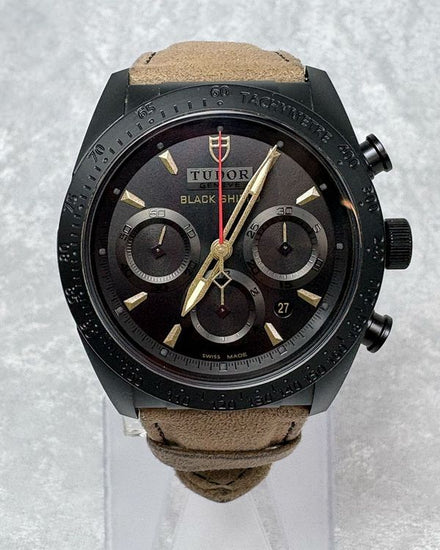 2016 Tudor Fastrider Black Shield 42MM Black Dial Leather Strap (42000CN)