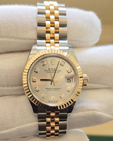2026 Rolex Lady-Datejust 28MM Silver Dial Two-Tone Jubilee Bracelet (279173)