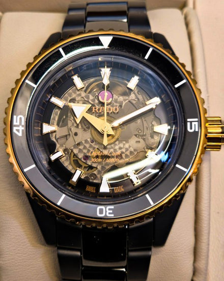 2024 Rado Captain Cook High-Tech 43MM Skeleton Dial Ceramic Bracelet (R32127162)