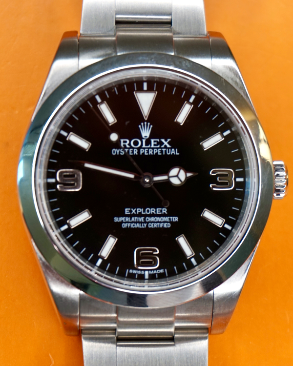 2012 Rolex Explorer 39MM Black Dial Oyster Bracelet (214270)