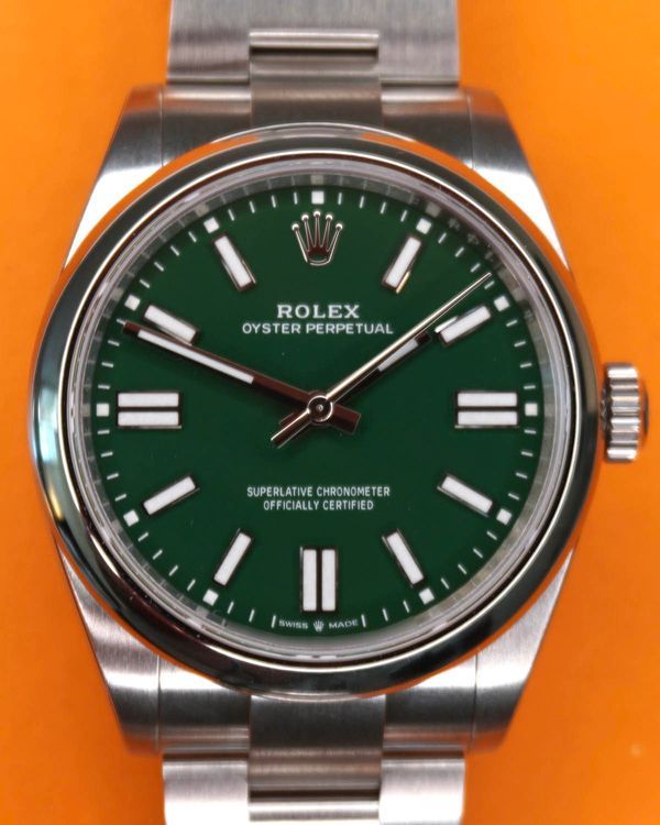 2026 Rolex Oyster Perpetual 41MM Green Dial Oyster Bracelet (134300)