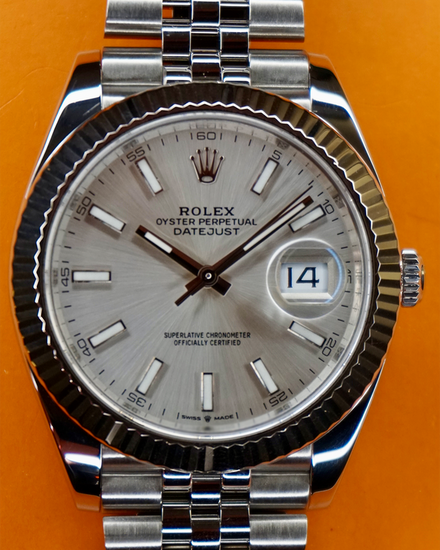 2022 Rolex Datejust 41MM Silver Dial Jubilee Bracelet (126334)