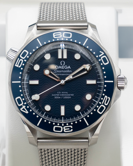 2024 Omega Seamaster Diver 300M "James Bond 60th Anniversary" 42MM Blue Dial Steel Bracelet (210.30.42.20.03.002)