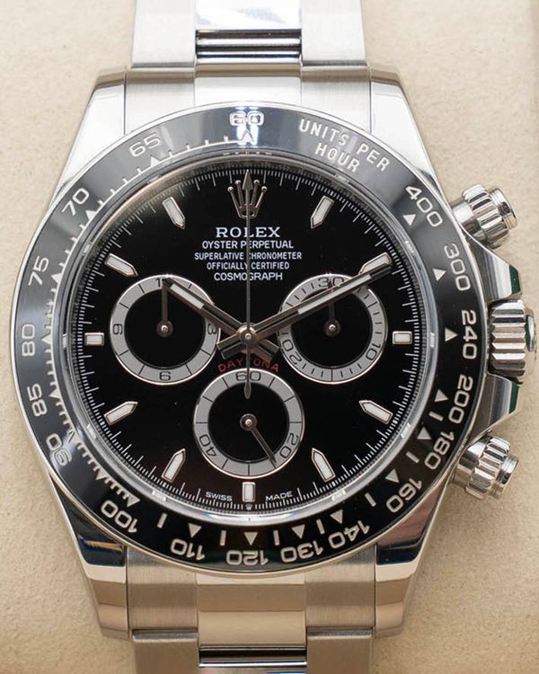 2025 Rolex Cosmograph Daytona 40MM Black Dial Oyster Bracelet (126500LN)