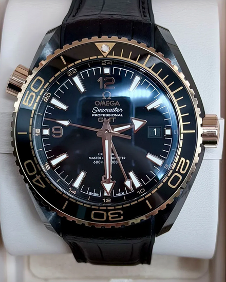 2025 Omega Seamaster Planet Ocean 600M "Deep Black" 45.5MM Black Dial Rubber Strap (215.63.46.22.01.001)