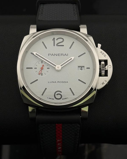 2024 Panerai Luminor Due "Luna Rossa" 42MM White Dial Rubber Strap (PAM01381)