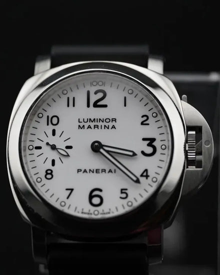 2013 Panerai Luminor Marina 44MM White Dial Rubber Strap (PAM00113)