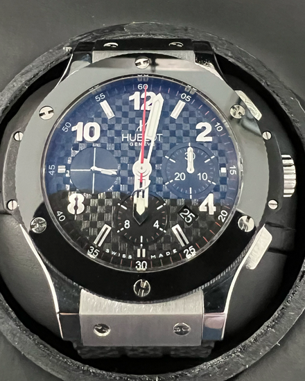 2008 Hublot Big Bang 44MM Carbon Fiber Dial Rubber Strap (301.SB.131.RX)