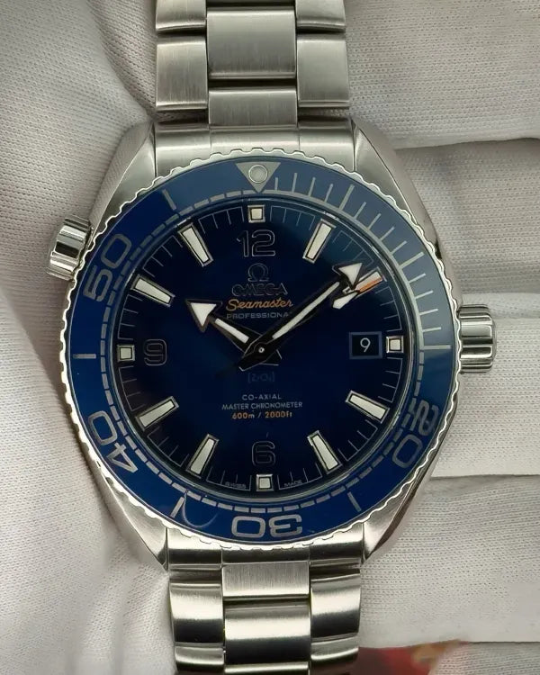 2023 Omega Seamaster Planet Ocean 600M 43.5MM Blue Dial Steel Bracelet (215.30.44.21.03.001)