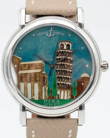 Ulysse Nardin San Marco "Pisa Enamel" L.E. 37MM Blue Dial Leather Strap (139-70)