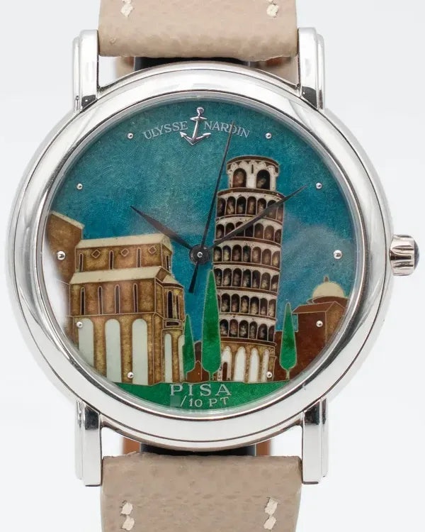 Ulysse Nardin San Marco "Pisa Enamel" L.E. 37MM Blue Dial Leather Strap (139-70)