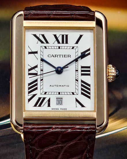 2019 Cartier Tank Solo XL 31MM White Dial Leather Strap (W5200026)