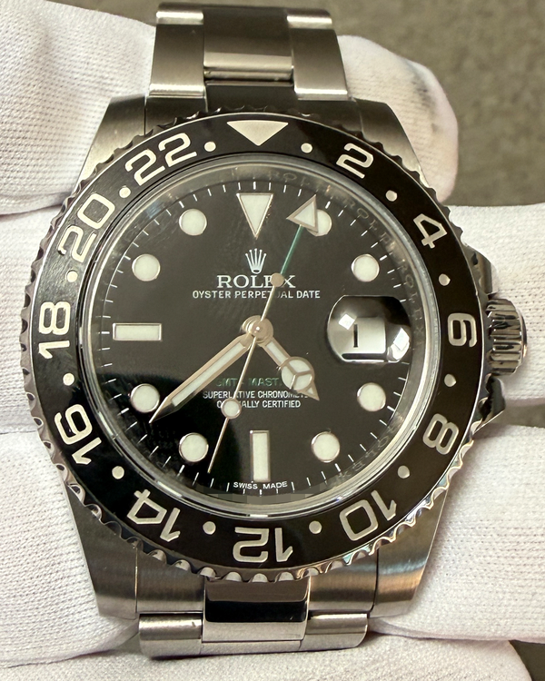 2015 Rolex GMT-Master II 40MM Black Dial Oyster Bracelet (116710LN)