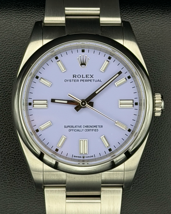 2025 Rolex Oyster Perpetual 36MM Lavender Dial Oyster Bracelet (126000)