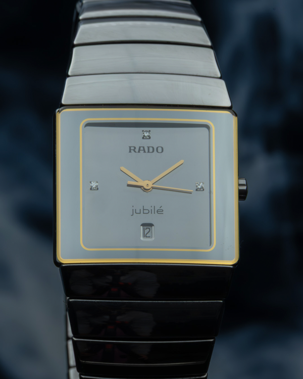 No Reserve - Rado Diastar Jubilé 28MM Quartz Grey Dial Ceramic Bracelet (152.0332.3)