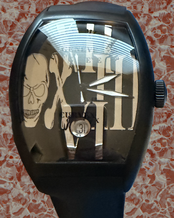 2020 Franck Muller Cintrée Curvex "Gothic Allongée" 39.5MM Black Dial Rubber Strap (8880 SC DT REL GOTH)