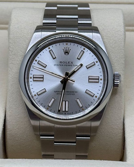 2026 Rolex Oyster Perpetual 41MM Silver Dial Oyster Bracelet (134300)