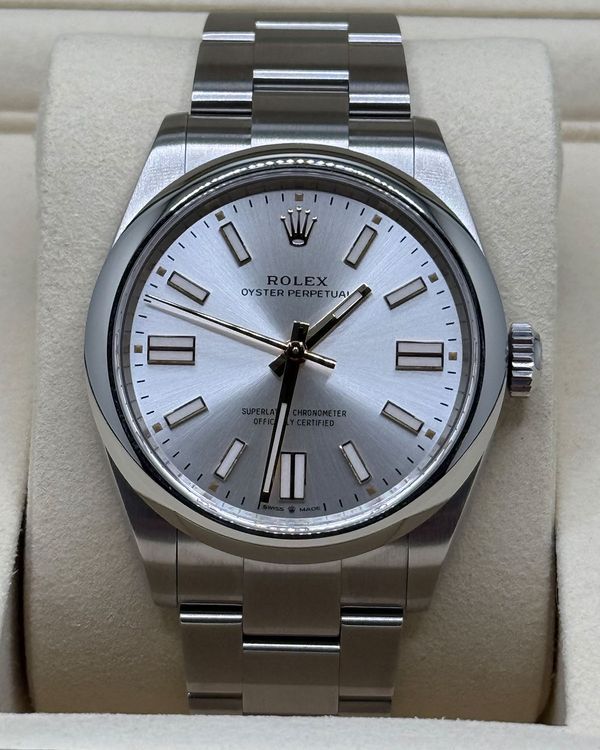 2026 Rolex Oyster Perpetual 41MM Silver Dial Oyster Bracelet (134300)