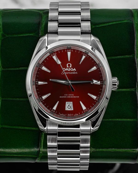 2024 Omega Seamaster Aqua Terra Shades 38MM Red Dial Steel Bracelet (220.10.38.20.13.003)