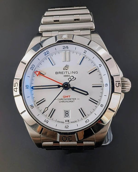 2023 Breitling Chronomat GMT 40MM White Dial Steel Bracelet (A32398)
