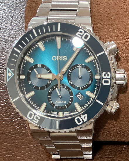 Oris Aquis "Blue Whale" L.E. 45.5MM Blue Dial Steel Bracelet (01 771 7743 4185)