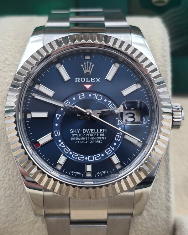 2022 Rolex Sky-Dweller 42MM Blue Dial Oyster Bracelet (326934)