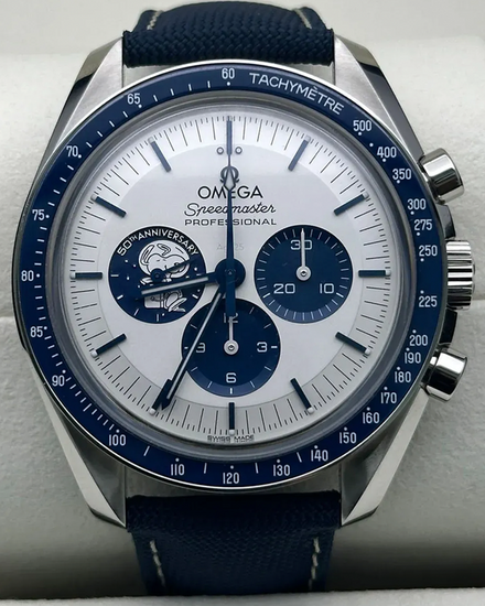 2026 Omega Speedmaster Anniversary Series "Silver Snoopy Award" 42MM Silver Dial Textile Strap (310.32.42.50.02.001)