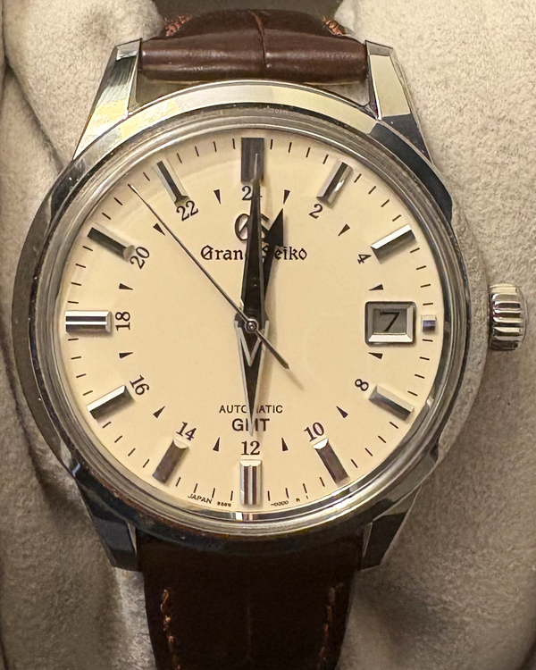 2025 Grand Seiko Elegance Collection 39.5MM Ivory Dial Leather Strap (SBGM221)