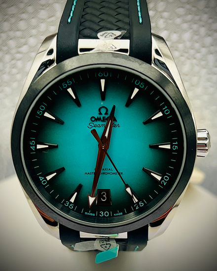 2025 Omega Seamaster Aqua Terra 150M 41MM Turquoise Dial Rubber Strap (220.32.41.21.03.001)