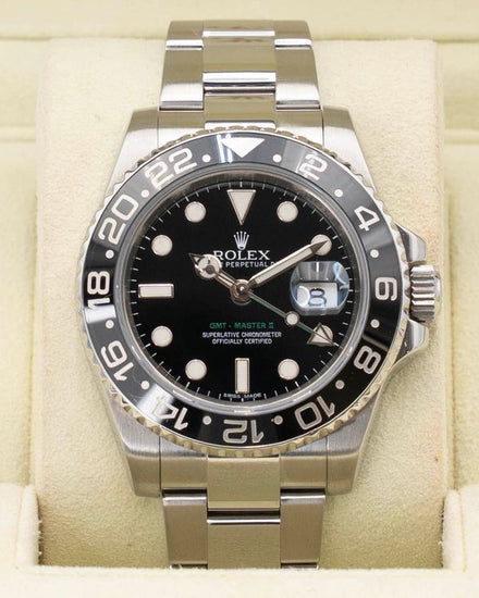 2011 Rolex GMT-Master II 40MM Black Dial Oyster Bracelet (116710)