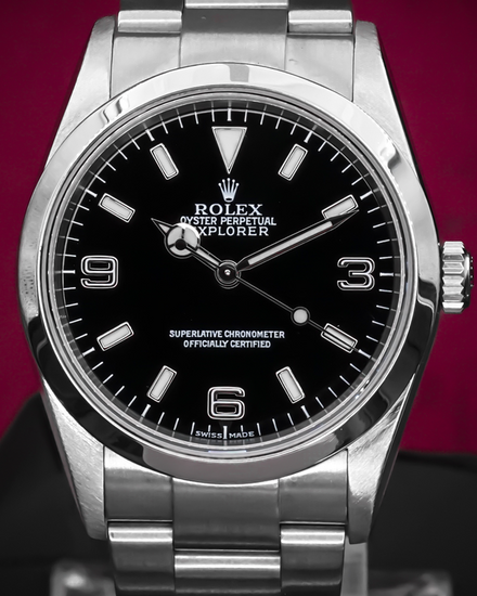 2002 Rolex Explorer 36MM Black Dial Oyster Bracelet (114270)