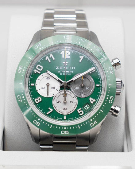 Zenith Chronomaster Sport "Aaron Rodgers" S. E. 41MM Green Dial Steel Bracelet (03.3117.3600/56.M3100)