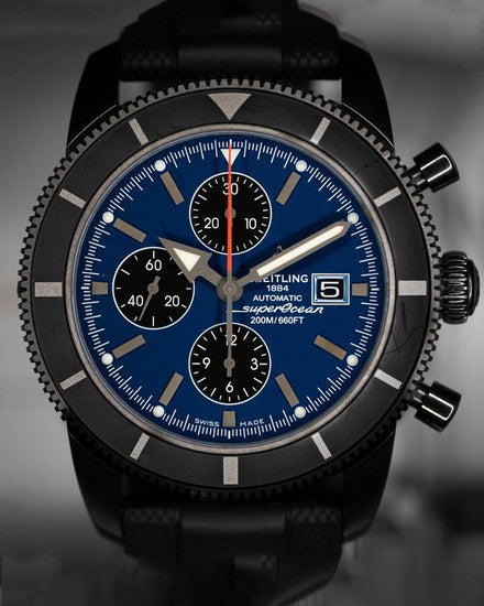 2016 Breitling Superocean Heritage Chronograph L.E. 46MM Blue Dial Rubber Strap (M13320)