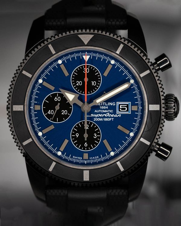 2016 Breitling Superocean Heritage Chronograph L.E. 46MM Blue Dial Rubber Strap (M13320)