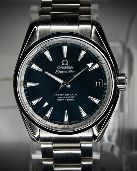 2019 Omega Seamaster Aqua Terra 150M 38.5MM Blue Dial Steel Bracelet (231.10.39.21.03.002)